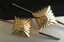 n.2 shiny gold stars x straps