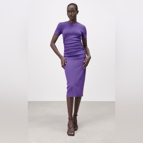 Abito zara rich viola - abito,