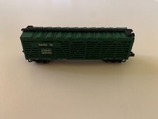 Minitrix N°3200 Scala N:1/160 Carro americano a carrelli per trasporto bestiame