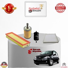 KIT TAGLIANDO 4 FILTRI CITROEN C3 1.1 BENZINA 44KW 61CV DAL 2003 -> 2009