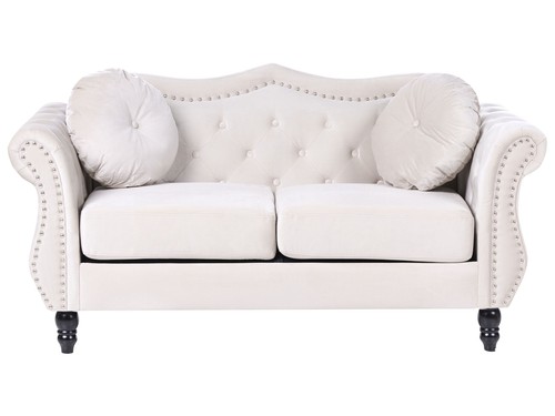 Divano velluto beige 2 - divano, in