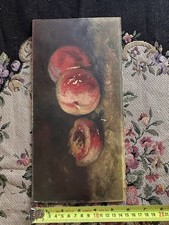 Antico dipinto olio firmato di