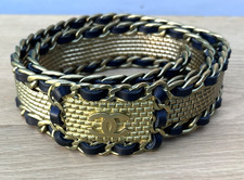 Cintura e fibbia in pelle e