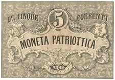 5 LIRE CORRENTI MONETA