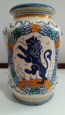 Antico Vaso Albarello da Farmacia in maiolica