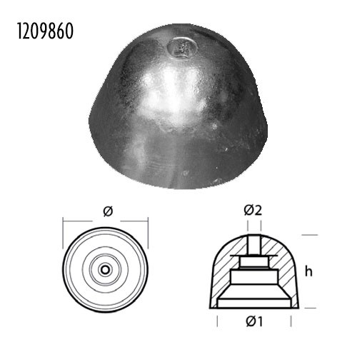 Tecnoseal 03504 anodo ogiva - tecnoseal,