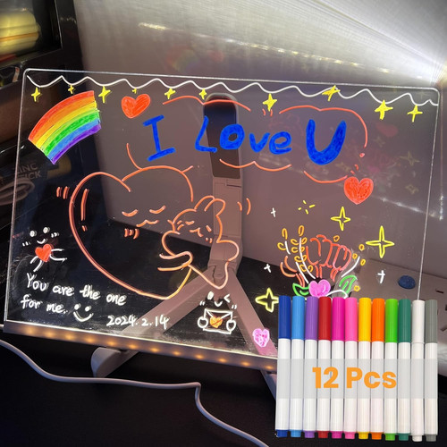 12pcs penna colori scheda luce - penna,