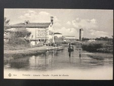 Venezia Estuario Torcello -Il Ponte del Diavolo antica cartolina animata