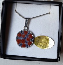 Collana Con Murrina Veneziana In Metallo