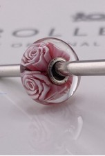 Trollbeads VERY OLD - ROSA REGINA   - RARE - LAA 925S MARKED