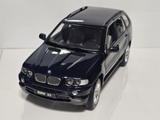 Modellino auto Kyosho 1:18 BMW X5 4.4i blu pressofuso.