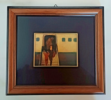 Salvatore Fiume LITOGRAFIA D'ARTE eseguita con torchio a mano su foglia oro 23kt