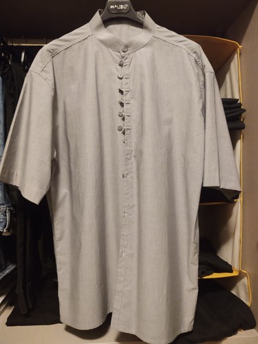 Camicia uomo grigia collo