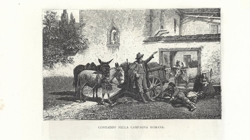Stampa antica contadini - stampa,