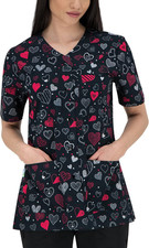 Carina Camice Medico Donna Casacca Infermiere Con I Bottoni a Pressione Divisa I