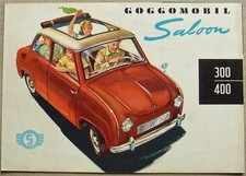 GOGGOMOBIL BERLINA 300/400 Brochure vendita auto 1958 #LO 111 E
