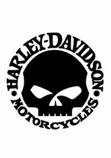 Coppia adesivi harley davidson