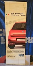 Fiat Punto Espositore In Pvc Pubblicitario Bifacciale Concessionaria Cm 200x65