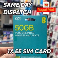 1x SIM EE UK £20 PAYG - Nuova