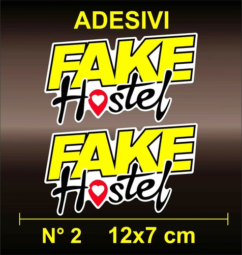Adesivi sticker fake - fake, |