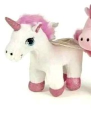 Unicorno bianco in peluche con
