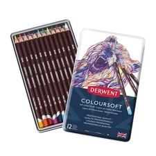 Derwent Coloursoft Tin di 12
