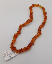 Collana di perle pepite ambra