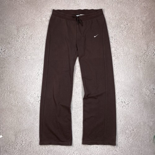 Pantaloni swoosh marroni nike - pantaloni,