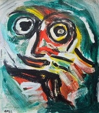 Dipinto olio su tela astratto