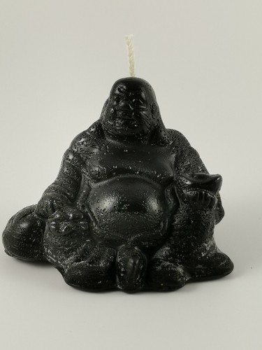 Candela cera budda - cera, nera/rossa