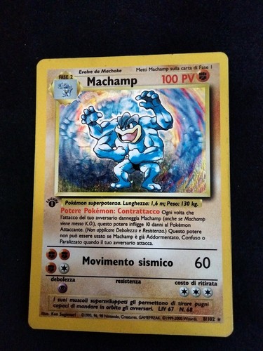 Pokemon machamp holo - pokemon, prima