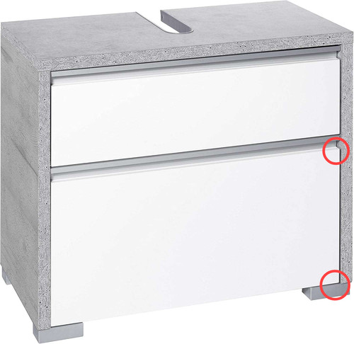 Mobile sottolavabo grigio