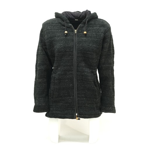 Giacca lana maglia - lana, in