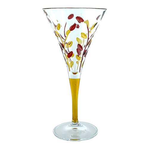 Murano vino vetro rosso giallo - vino,