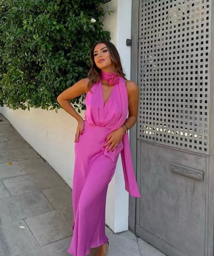 Abito midi zara donna nuovo - midi,