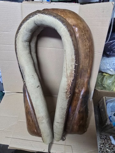 Antico collare cavallo pelle - antico,
