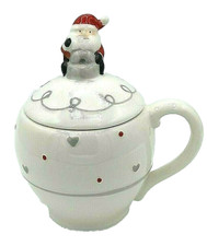 Contenitore con manico Barattolo Ceramica Babbo Natale Mascagni *84760