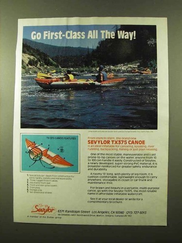 Pubblicità canoa sevylor - pubblicità,