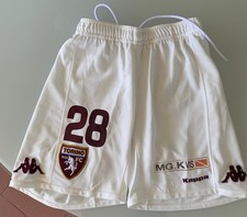PANTALONCINO UFFICIALE GARA TORINO BIANCO AWAY KAPPA N. 28 SERIE B 2009/10