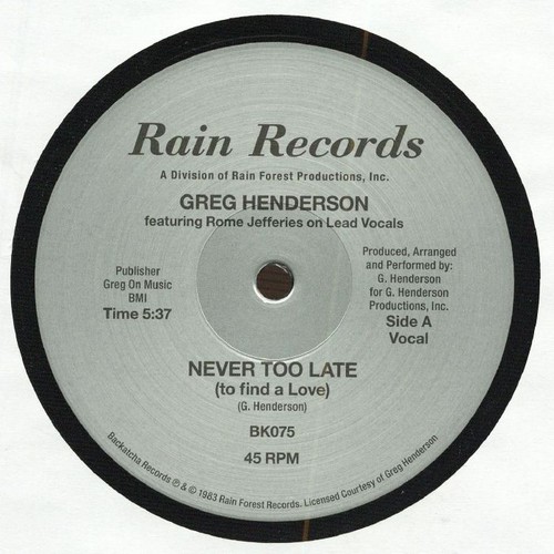 Henderson greg feat - henderson,,
