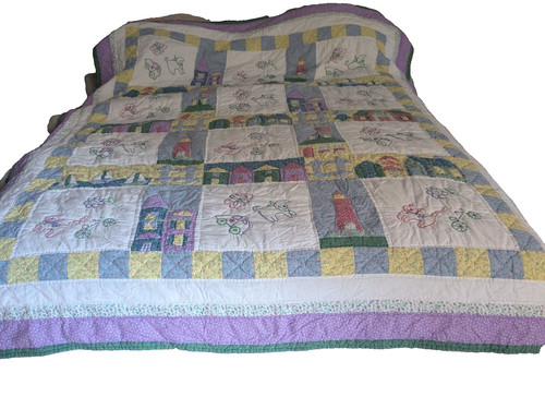 Trapunta patchwork culla