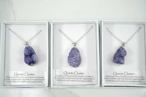 Pendente con collana drusa - collana,