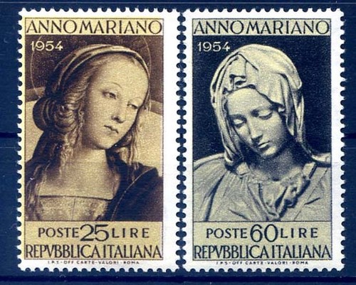 Italia 1954 anno mariano - -,