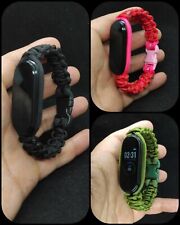 CINTURINO PER XIAOMI MI BAND 3 4 5  BRACCIALE SMART WATCH IN Paracord  MIBAND 