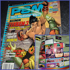PSM Playstation Magazine 9 May 1998 Maximum Tekken 3 with memory card stickers