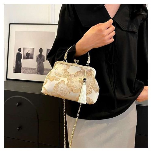 Borsa seta jacquard - borsa,
