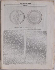 ALBUM DI ROMA 1843 MEDAGLIA