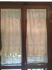 Tende da Finestra Antiche Provenzali in Pizzo Francese Ricamate a Mano