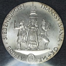 UNGHERIA ONCIA 1989 TRANSILVANIA -IN CONFEZIONE- SILVER COIN ARGENTO MONETE FDC