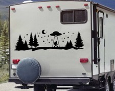 Adesivo vinile Bigfoot UFO